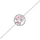 Bracelet Arbre de Vie Argent Rose