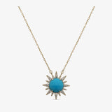 Collier Méléana - Soleil Pierre Turquoise
