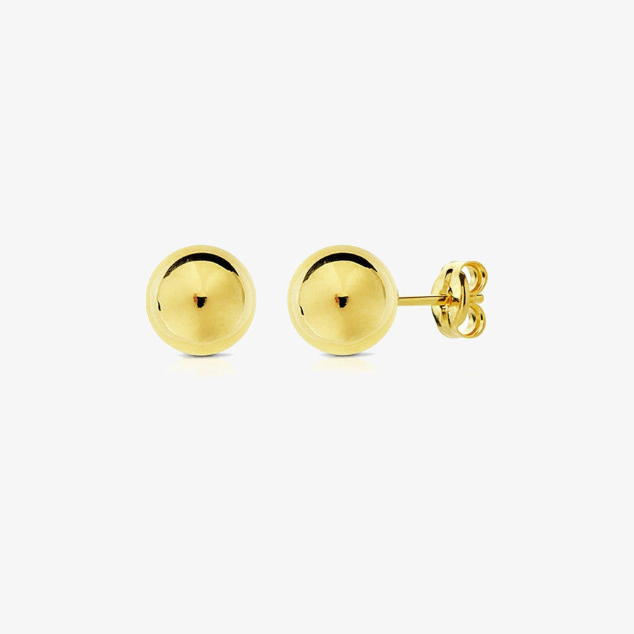 Boucles D'oreilles Boules 10 MM Plaqué Or 18 Carats 750/000 Bijoux Femme Boucles D'oreilles Boules 10 MM Plaqué Or 18 Carats 750/000 Bijoux Femme