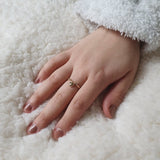 bague chainette plaqué or