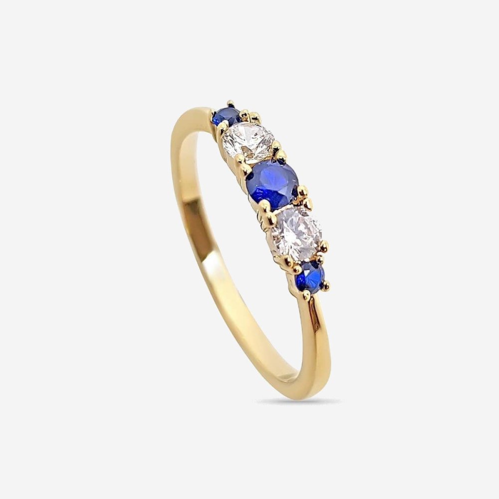 Améthyste Bague Fleur 9ct Jaune Plaqué Or Poinçonnée Taille J - R