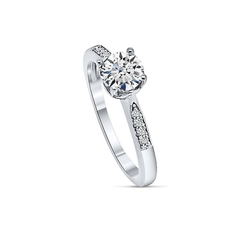 Bague Femme Argent 925 LetsBuySilver - Sertie Aigue-marine, Tailles 50 à 64, Boîte Cadeau