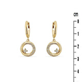Boucles d'oreilles Alek - Mini Créole Pendentif Cercle