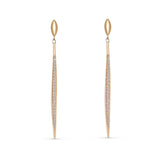 Boucles d'oreilles Fines Pendantes Or