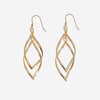 Boucles Oreilles Maja - Feuille Plaqué Or