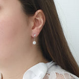 boucle d'oreille pendante swarovski zircon