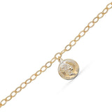 Bracelet Médaille Plaqué Or