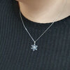 collier femme flocon de neige