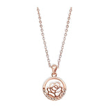 collier pendentif rose