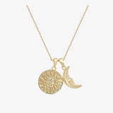 Collier Louisette - Médaille Lune et Soleil